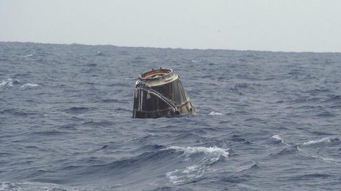 Dragon вернулся с МКС на Землю