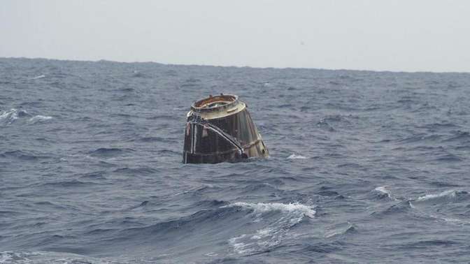 Dragon вернулся с МКС на Землю