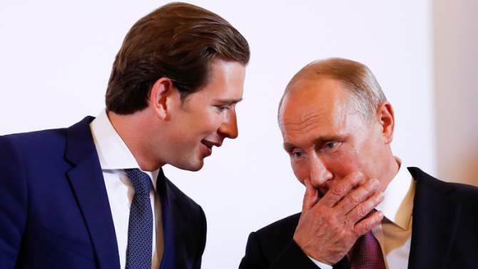 Путин попросил Курца увидеться с Трампом в Австрии