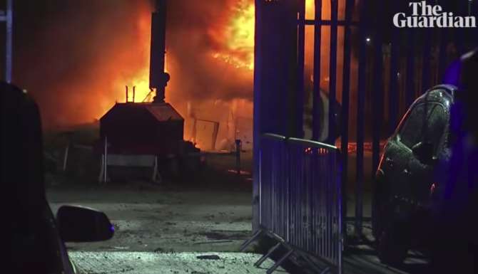 Появилось видео с места крушения вертолета владельца «Лестер Сити»