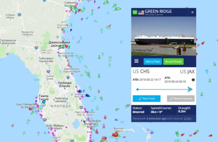 В Европу идут три ролкера, набитые танками.