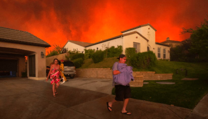 Люди бегут из Калифорнии