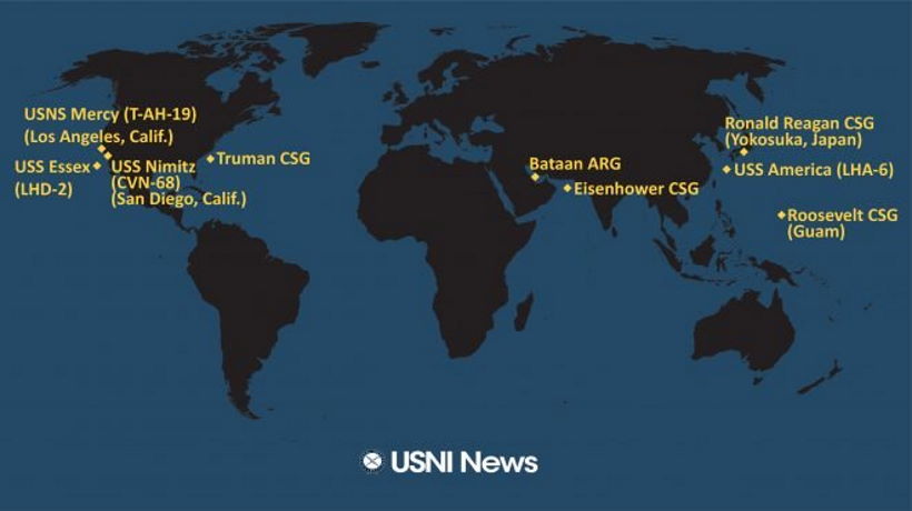 Американцы отправили в море сразу ШЕСТЬ авианосцев.