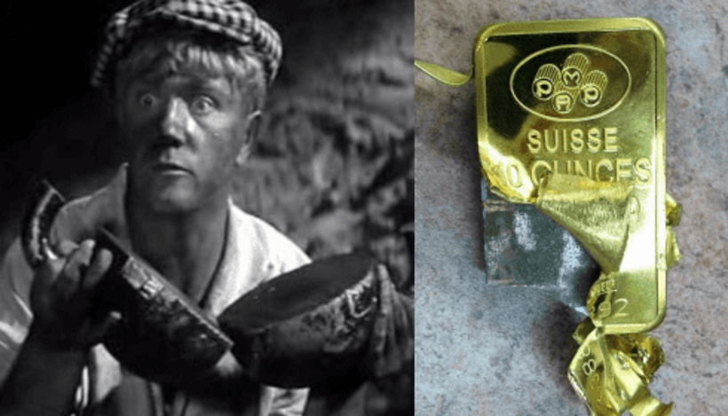 золотой запас Китая сделан из позолоченной меди.