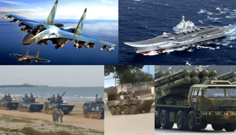 Китай продолжает наращивать силы возле Тайваня.