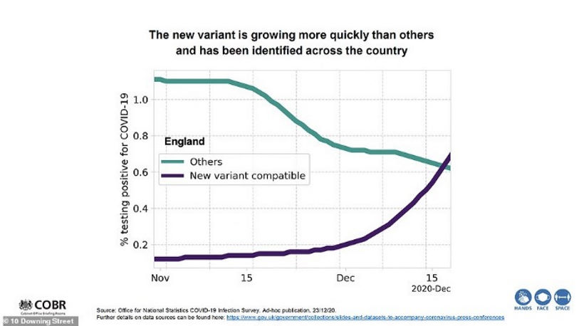 COVID-21: еще одна новая мутация в Великобритании и новая мутация в Бразилии.