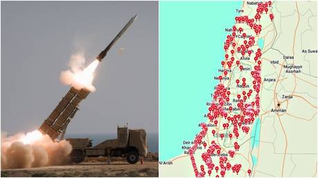 Иран выпустил карту Израиля с несколькими отмеченными целями - RT World News