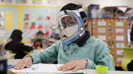 Мама обещает сопротивляться школьному запрету на ношение масок с «заряженным оружием» — RT World News