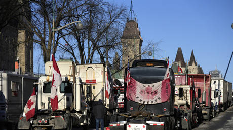 Freedom Convoy собирает огромную сумму в биткоин-финансировании — RT World News