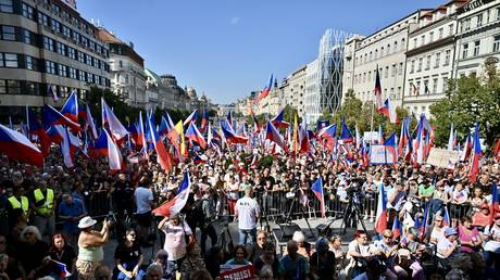 Thousands protest against EU state’s pro-Western government — RT World News