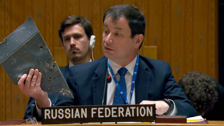 Russia displays fragments of Western shells used by Ukraine to attack civilians — RT Russia & Former Soviet Union