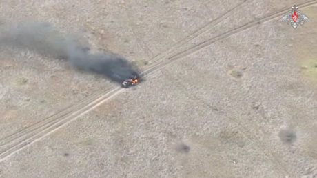 Уничтожено больше украинской бронетехники американского производства - МО (ВИДЕО)