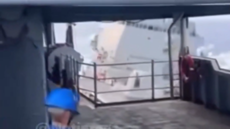 Столкновение американских военных кораблей у побережья Южной Америки