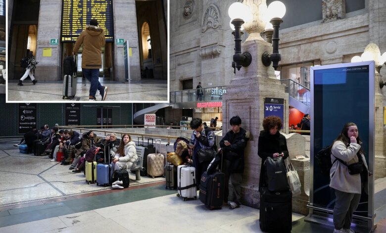 Саботаж на железной дороге в Италии