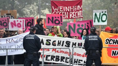 В Германии митинг против национал-демократов перерос в беспорядки