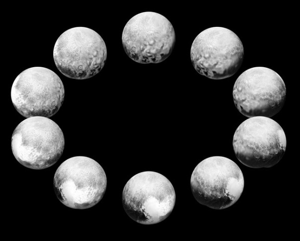 Изображение фаз вращения Плутона и Харона размещено НАСА