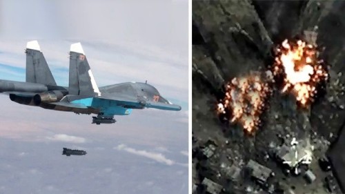 Су-24М уничтожил минометную батарею «Джебхат ан-Нусры» в провинции Хама
