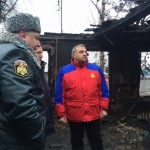 Руководитель МЧС прибыл на место пожара в Воронежской области