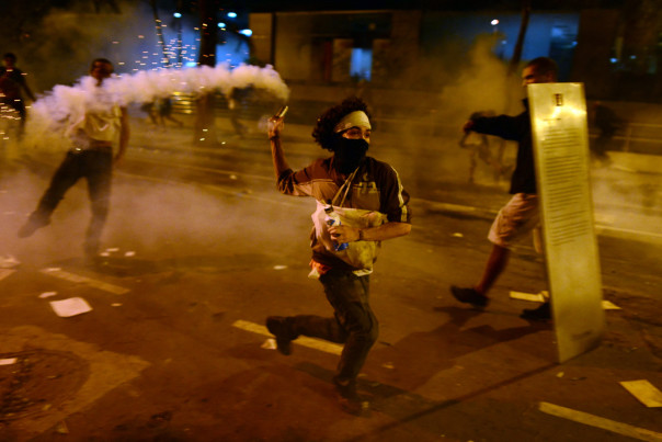 В Бразилии произошли столкновения демонстрантов с полицией