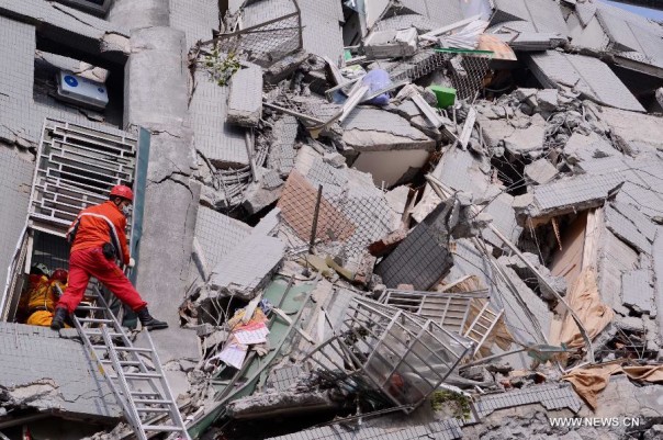 Количество жертв землетрясения на Тайване возросло до 11 человек
