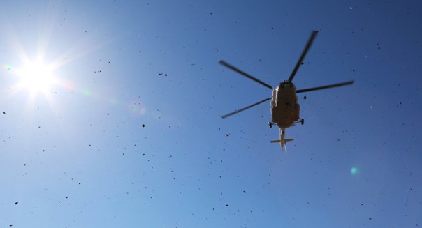 Вертолет обстрелял соседей Порошенко под Киевом