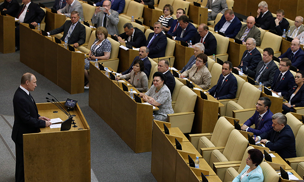 Результаты работы Государственной думы шестого созыва президент Российской Федерации назвал достойными