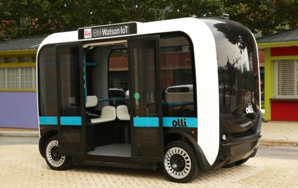 IBM и Local Motors представили автономный 3d-микроавтобус Olli