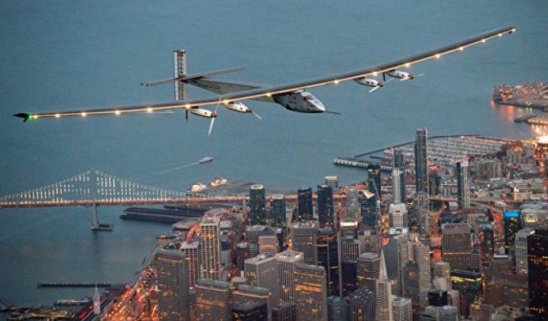 Самолет на солнечных батареях Solar Impulse 2 вылетел в Нью-Йорк