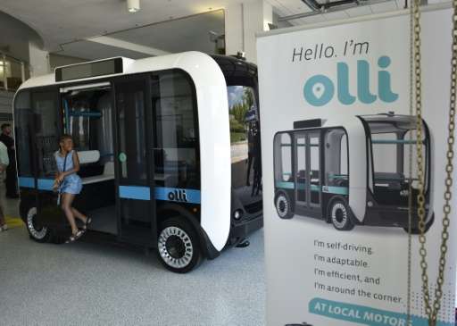 Local Motors протестировала автономный микроавтобус Olli, распечатанный на 3D-принтере