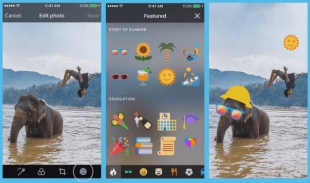Твиттер готовиться запустить стикеры-хештеги для фотографий
