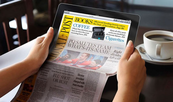 Apple разрабатывает цифровую газету, экран которой можно сгибать