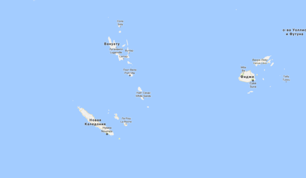 У берегов Вануату произошло землетрясение магнитудой 7,6