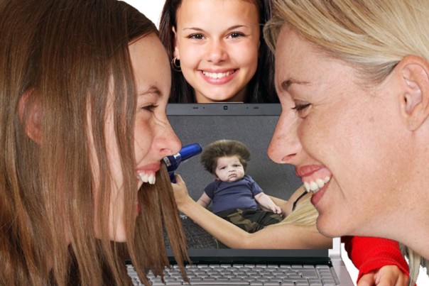 Прическа двухмесячного ребенка покорила интернет