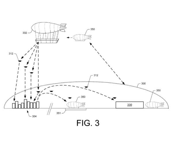 Amazon планирует использовать дирижабли в качестве складов