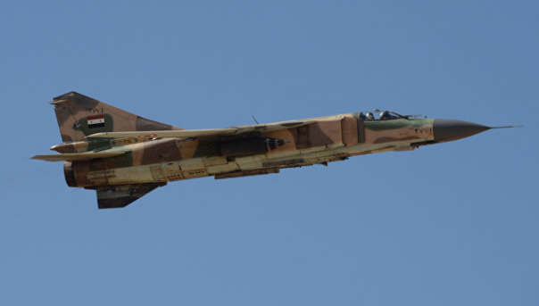 Истребитель МиГ-23 ВВС Сирии потерпел крушение в Хомсе