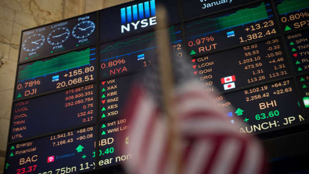 Индекс Dow Jones продолжил рост после рекорда в 20 тыс. пунктов