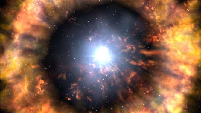 Ученые увидели сверхновую звезду в первые мгновения ее жизни