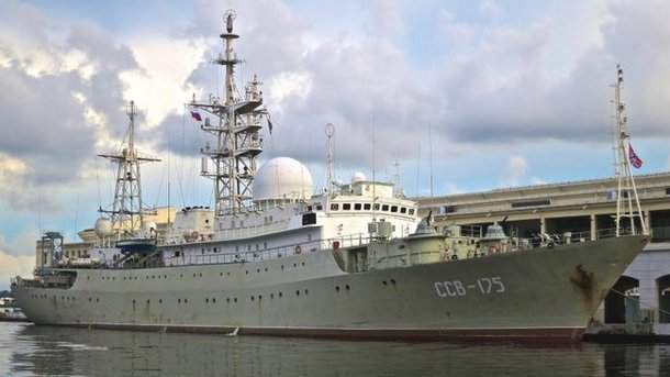 СМИ США: военный корабль РФ занимается разведкой у берегов США