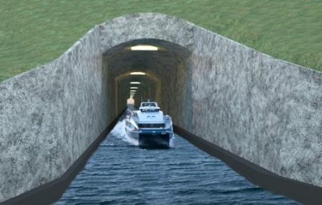 Норвегия построит 1-ый в мире туннель для кораблей