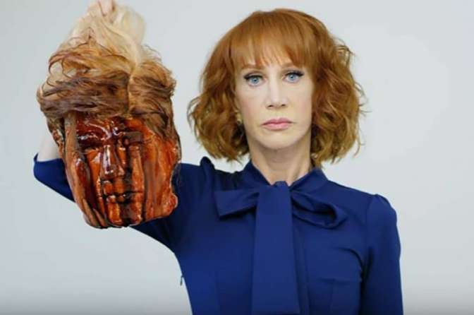 В США артистка извинилась за фото с головой Трампа