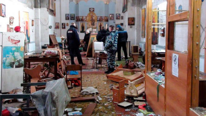 На Западной Украине неизвестные осквернили храм православной церкви Московского патриарха