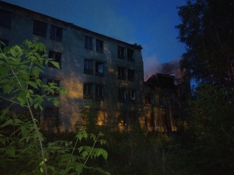 В Казани в Октябрьском городке произошел пожар