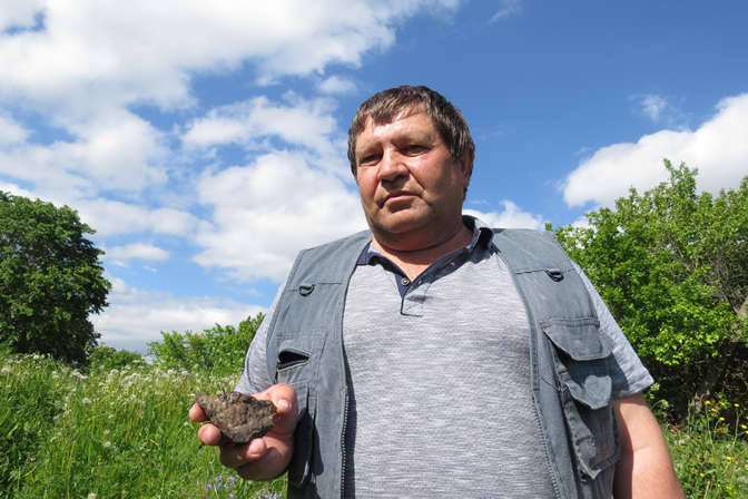 Под Витебском бывший летчик нашел кусок метеорита