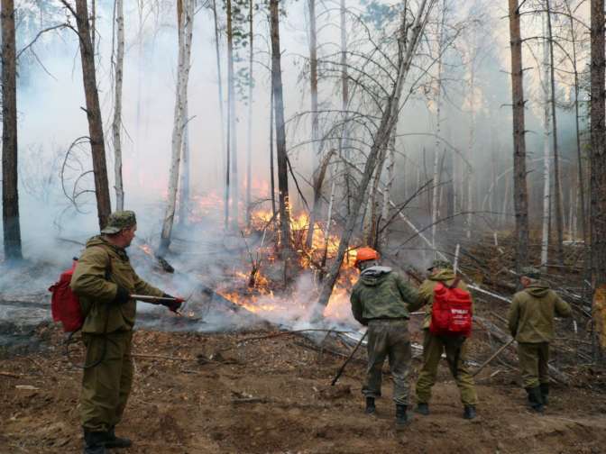 В Бурятии из-за сухих гроз количество лесных пожаров выросло до 25