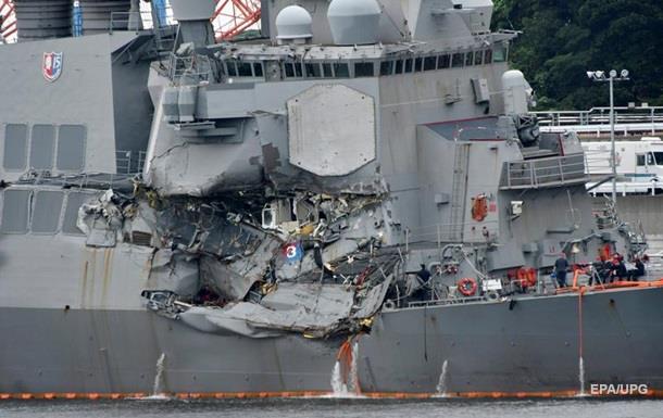 Пропавшие моряки эсминца ВМС США найдены погибшими