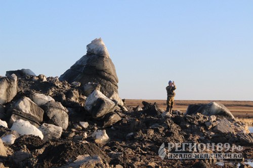 Глубина новейшей воронки на Ямале достигла 50 метров