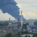 Под Петербургом потушили пожар лакокрасочном заводе
