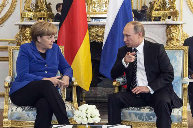 Меркель обсудит государство Украину с Путиным и Макроном