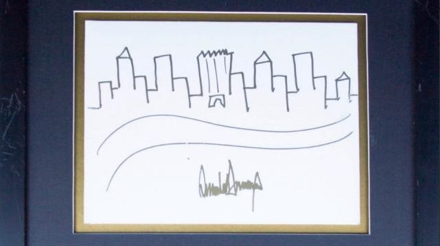 Рисунок Дональда Трампа был продан на аукционе практически за 30 тыс. долларов