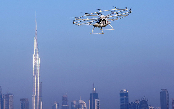 В Дубае провели тестирования летающего такси